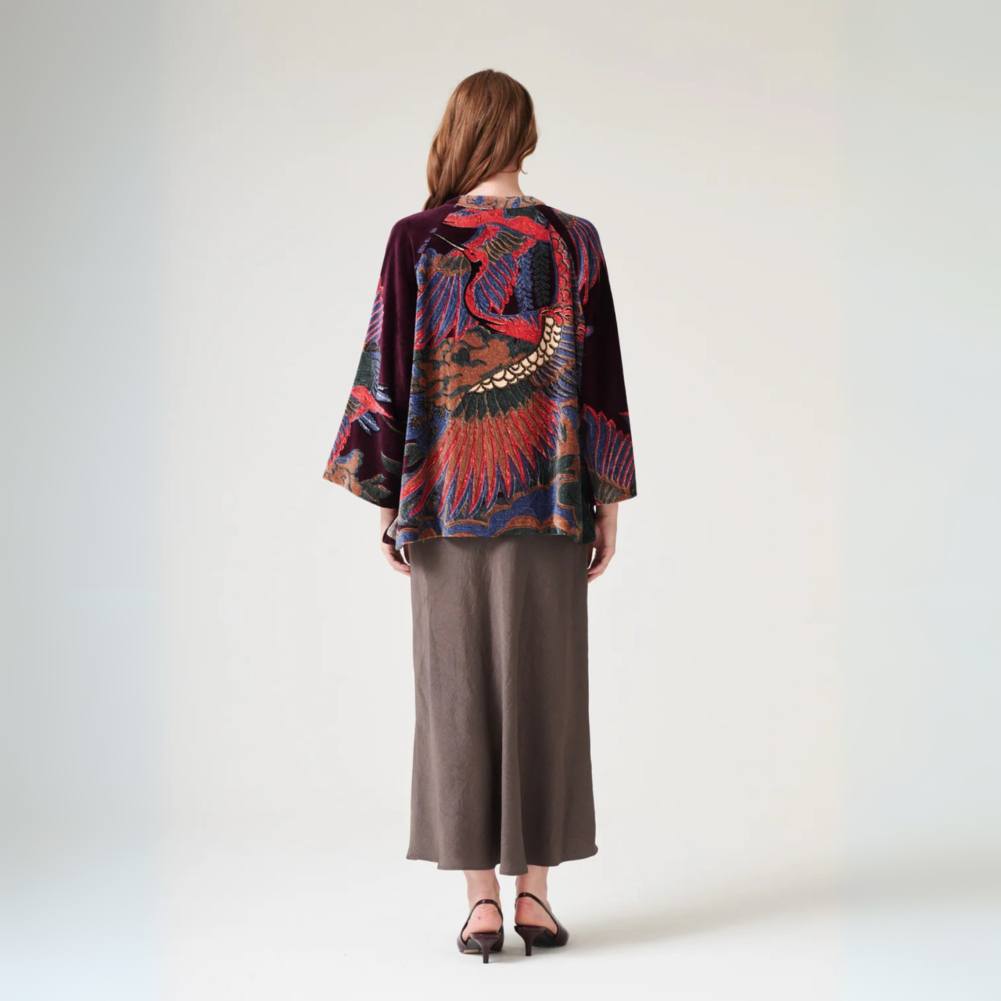 Velvet Jacket - Crane Plum
