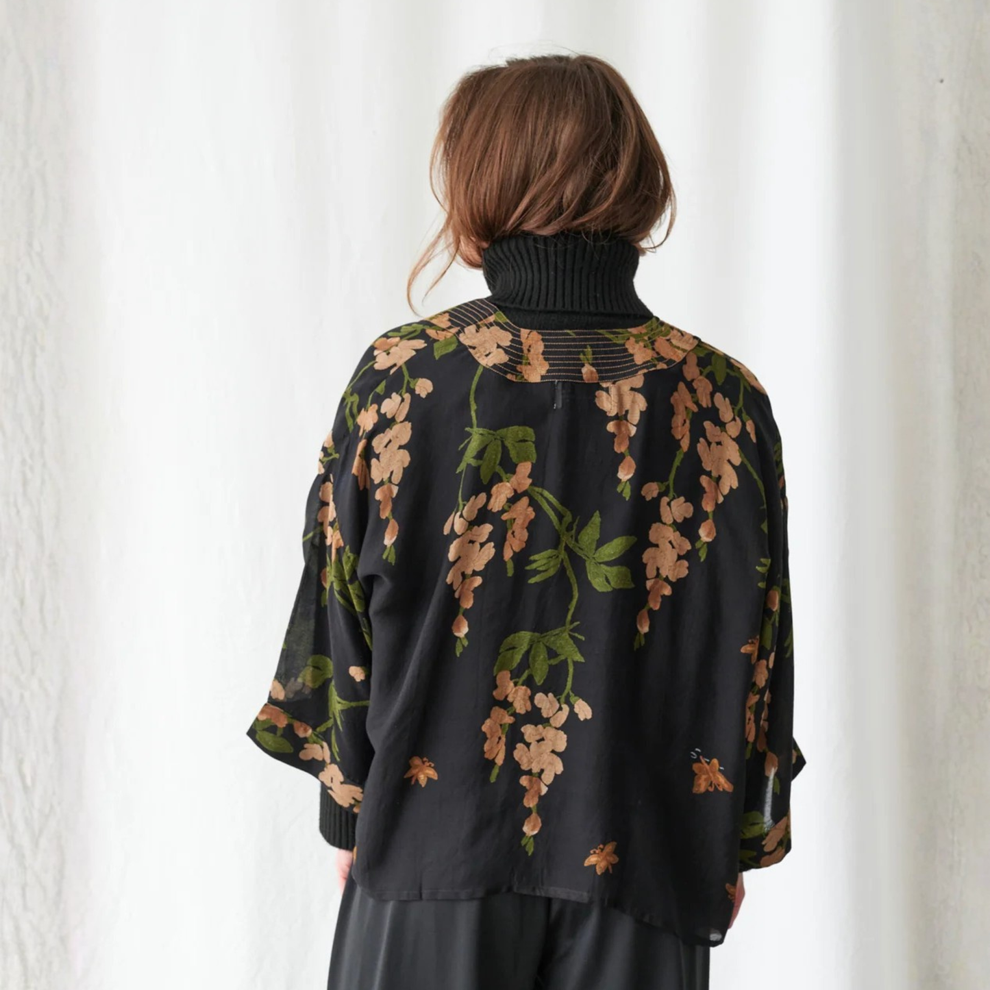 Kimono - Wisteria Black