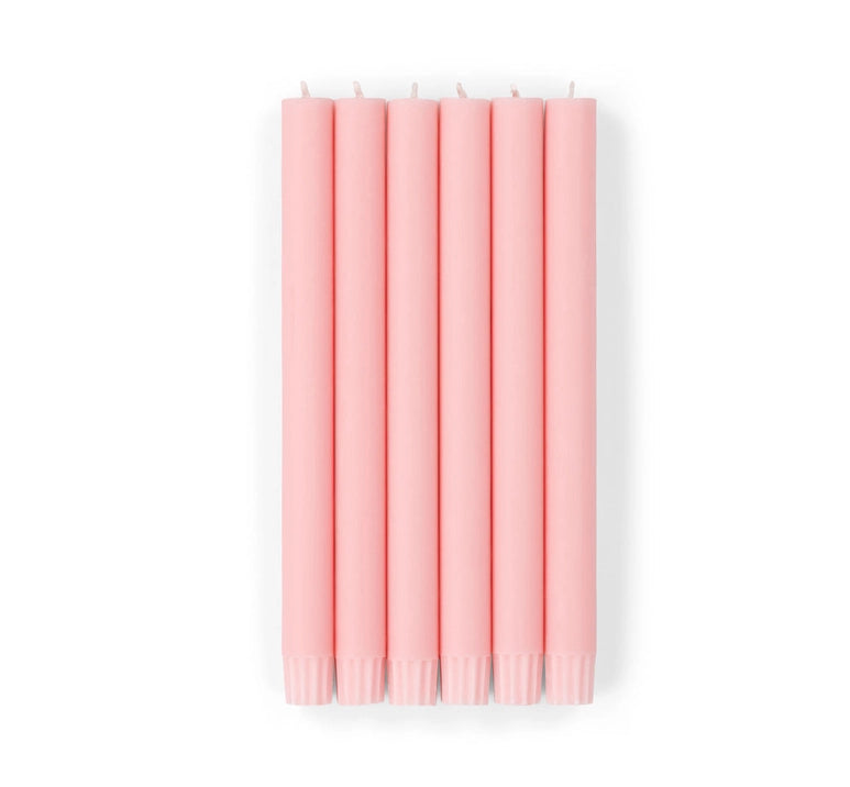 British Colour Standard Dinner Candles - Pack of 6