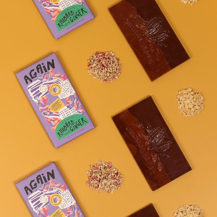 Rhubarb and Ginger Chocolate Bar