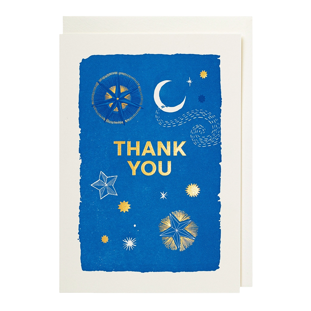 Mini Greetings Card - Thank You Stars