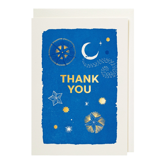 Mini Greetings Card - Thank You Stars