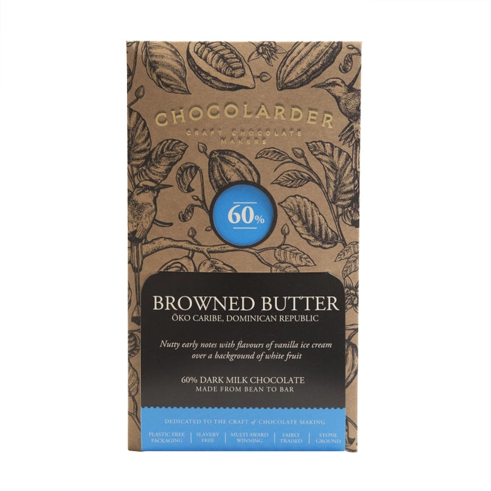 Chocolarder Bar - Browned Butter Oko Caribe 60% Milk Chocolate