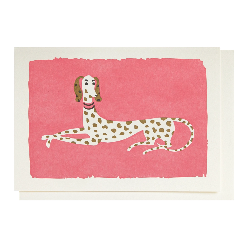 Mini Greetings Card - Spotty Dog