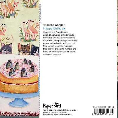 Greetings Card - Happy Birthday Cats