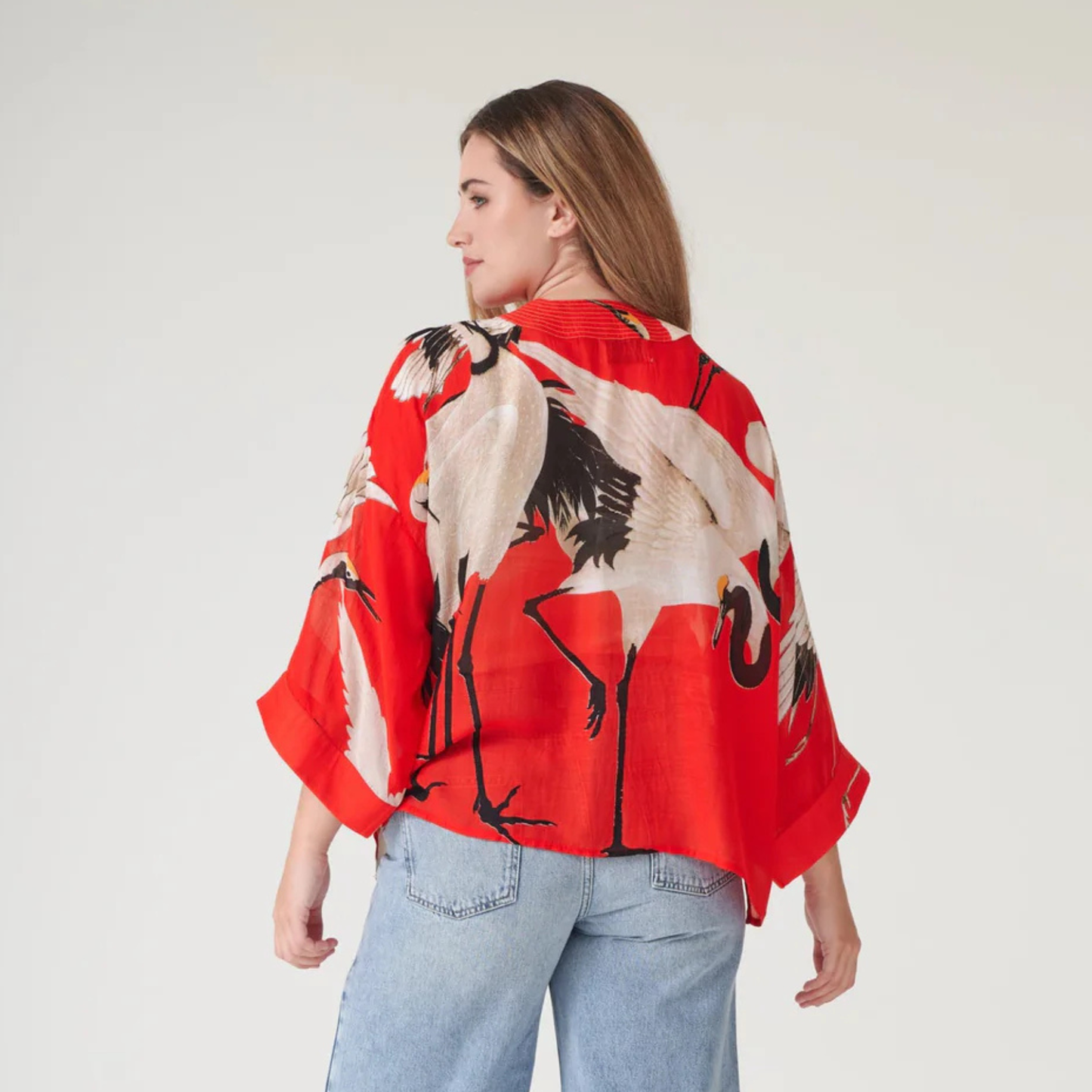 Kimono - Stork Scarlet Red