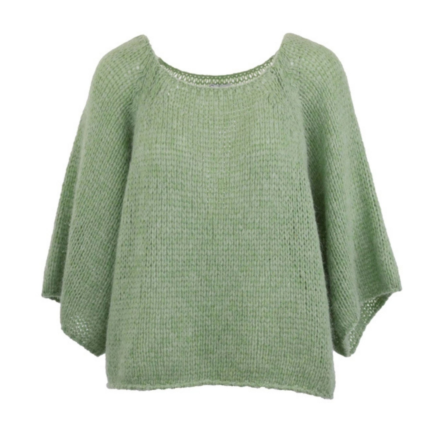 Alpaca Wool Blend Jumper - Green