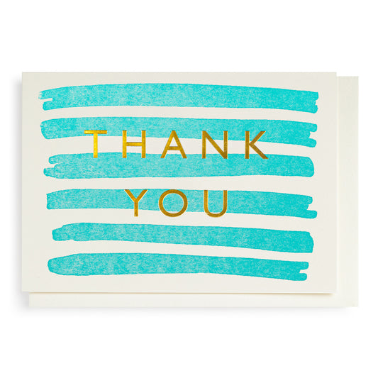 Greetings Card - Thank You Stripes