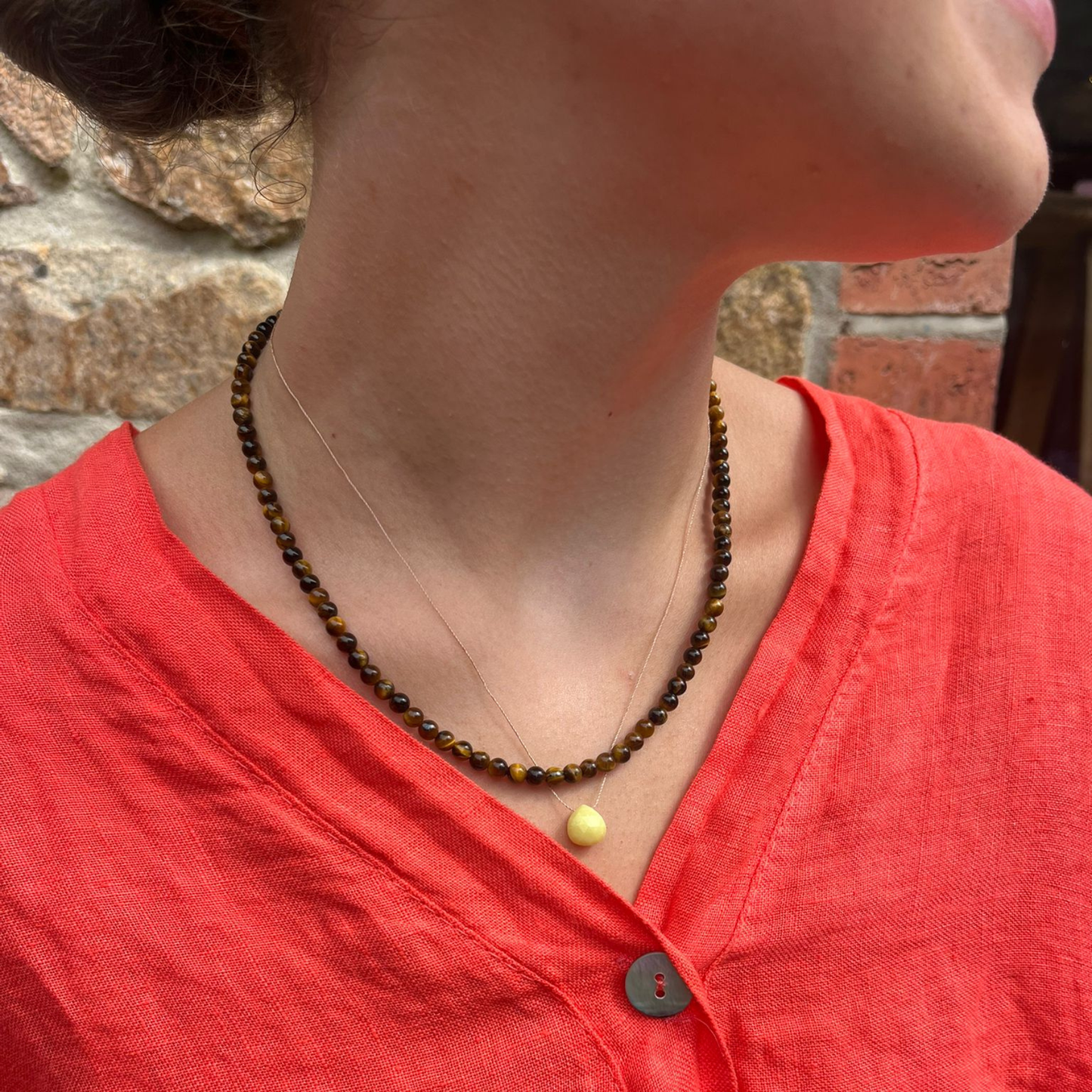 Āina Beaded Necklace - Tigers Eye