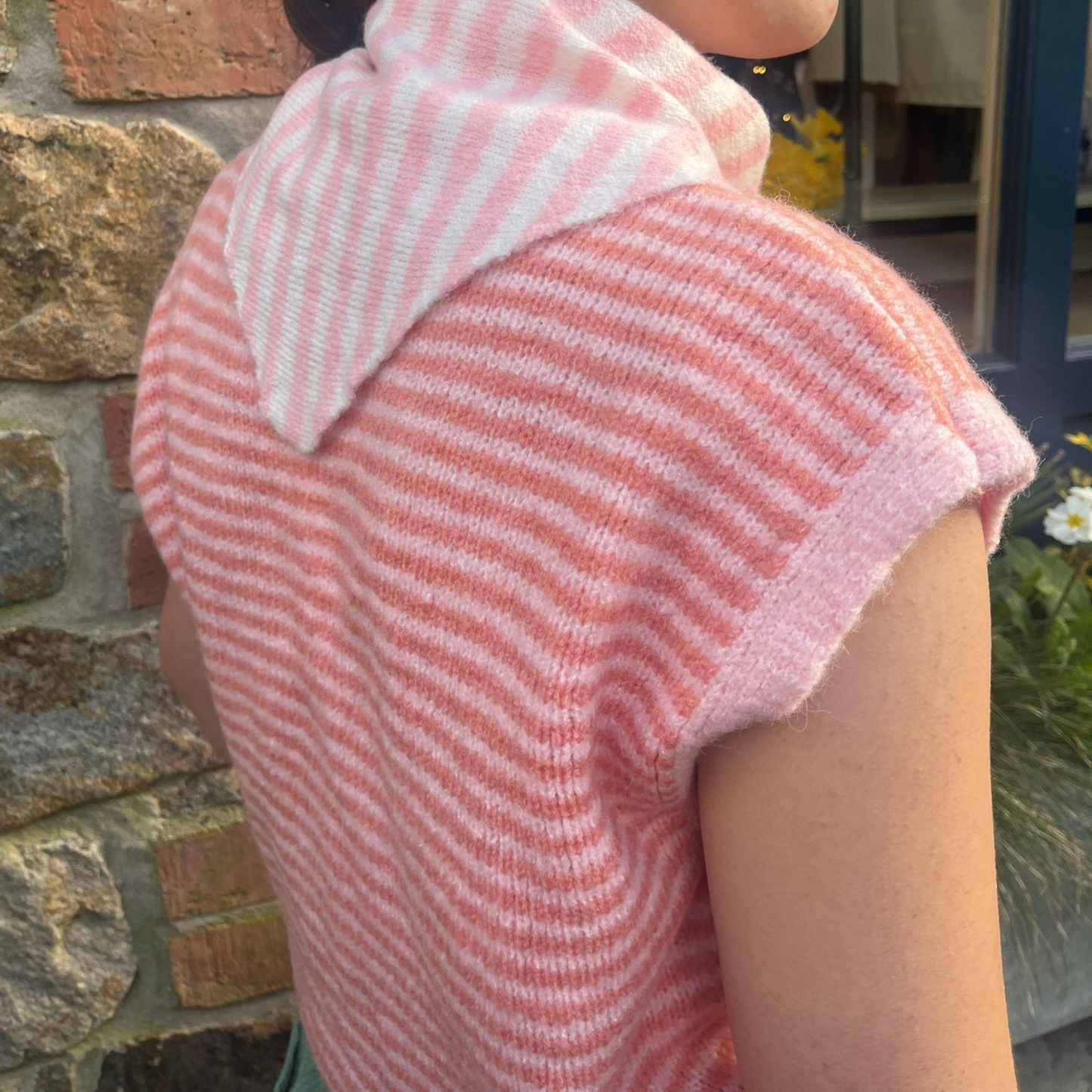 Alma Striped Vest - Pink