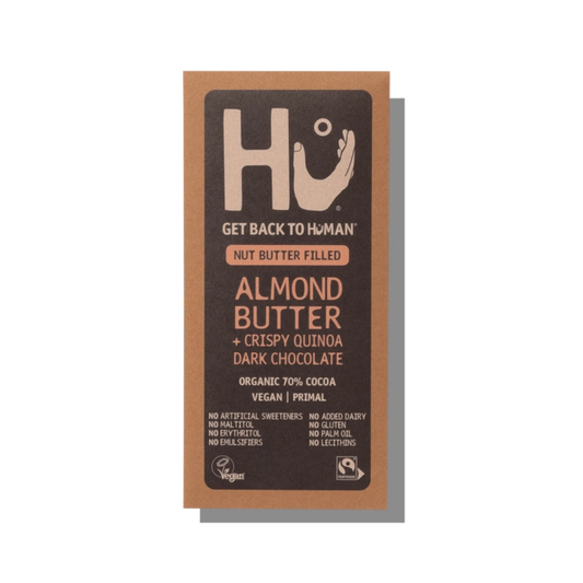 Almond Butter & Crispy Quinoa Dark Chocolate Bar