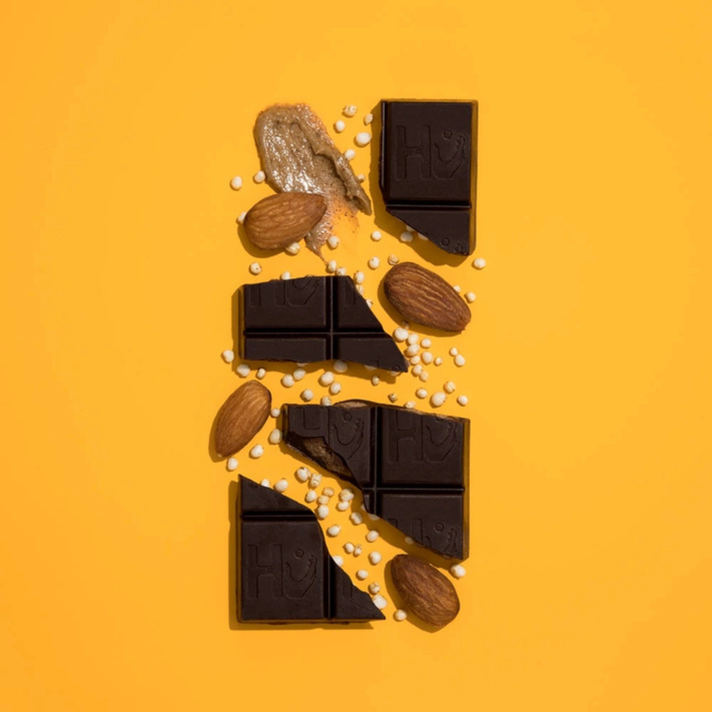 Almond Butter & Crispy Quinoa Dark Chocolate Bar