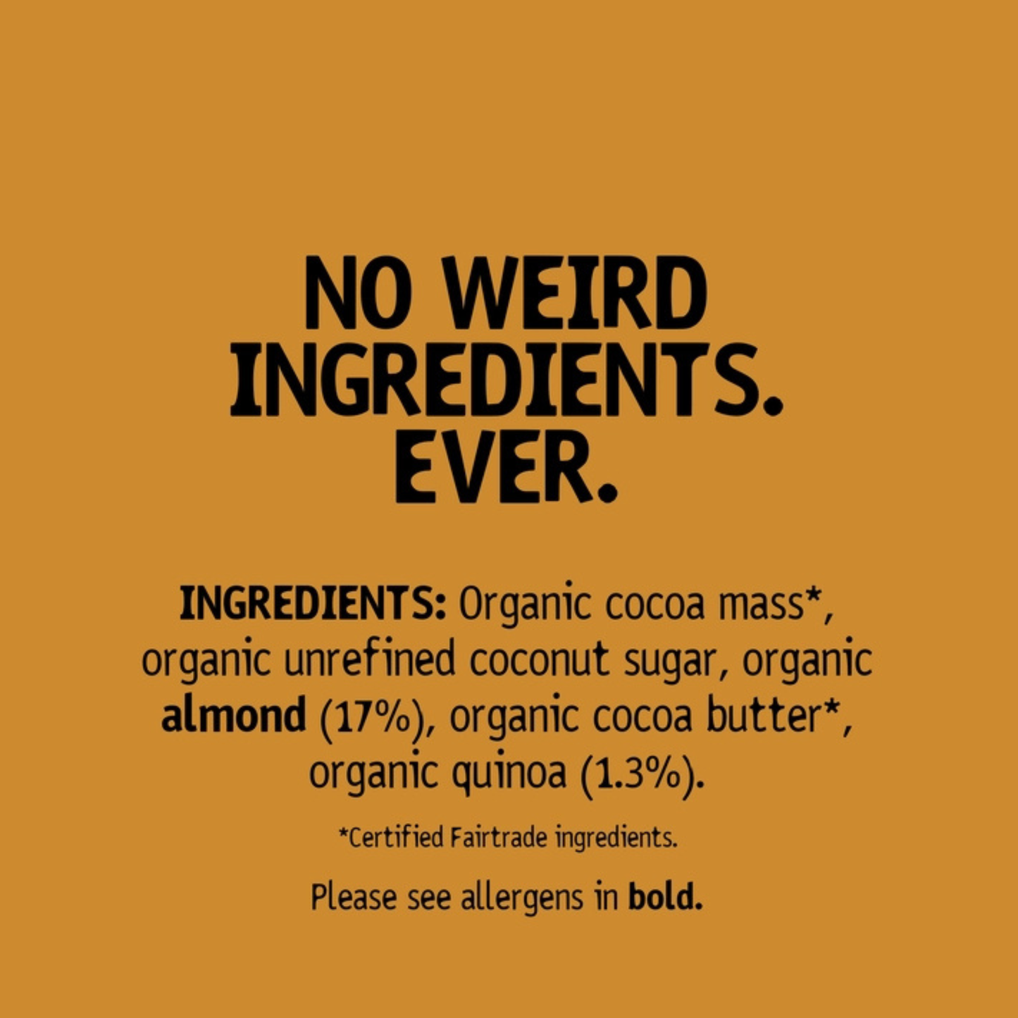 Almond Butter & Crispy Quinoa Dark Chocolate Bar