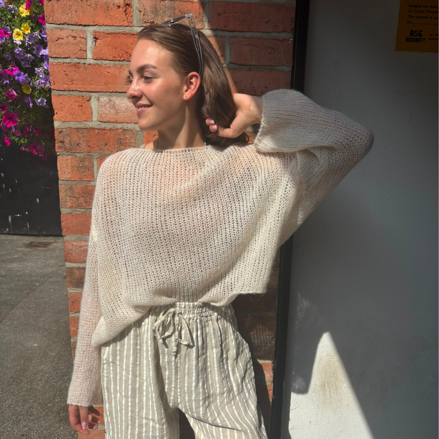 Alpaca Blend Fine Knit Jumper - Cream