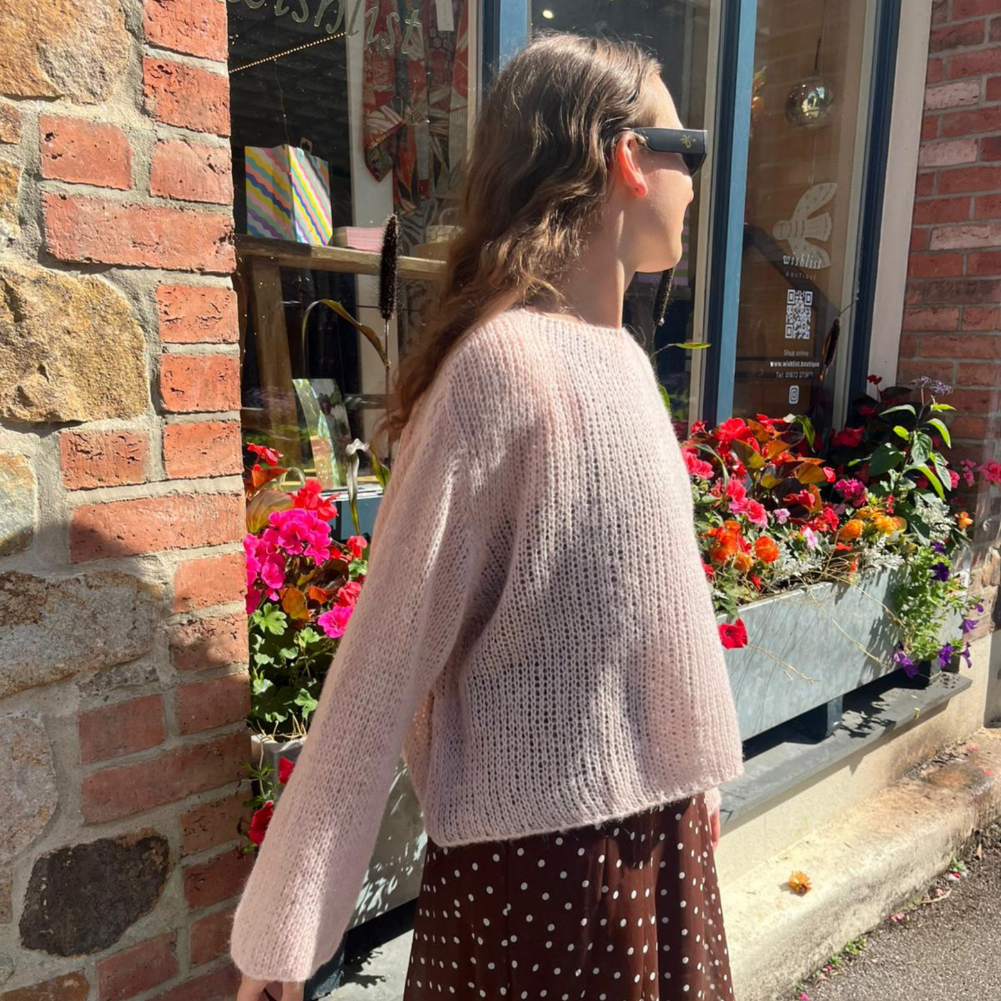 Alpaca Blend Fine Knit Jumper - Pink