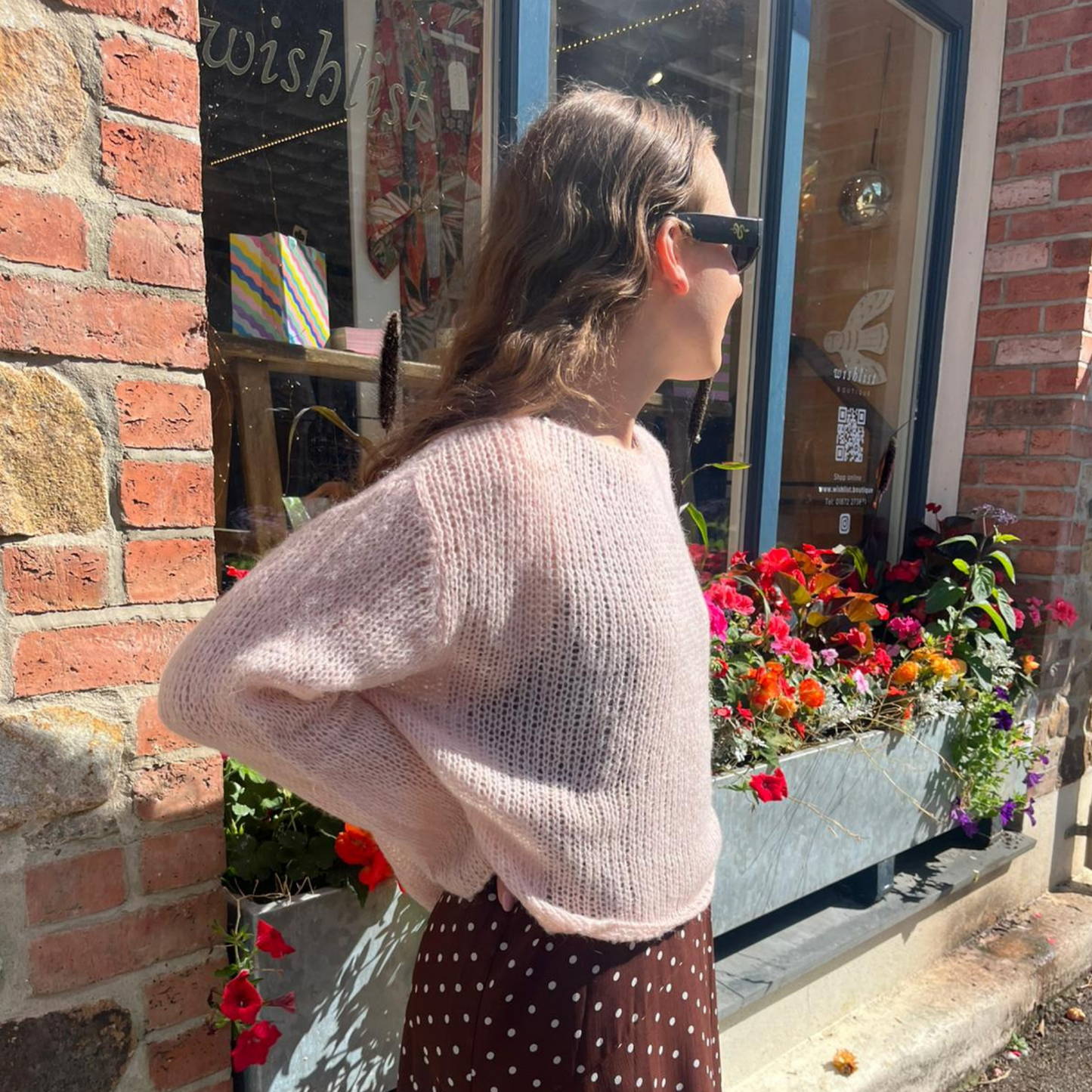 Alpaca Blend Fine Knit Jumper - Pink
