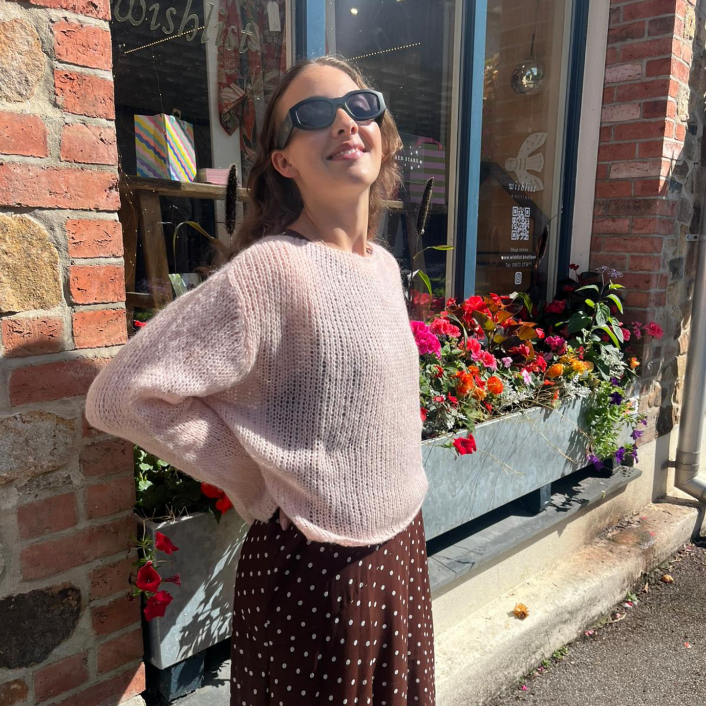 Alpaca Blend Fine Knit Jumper - Pink