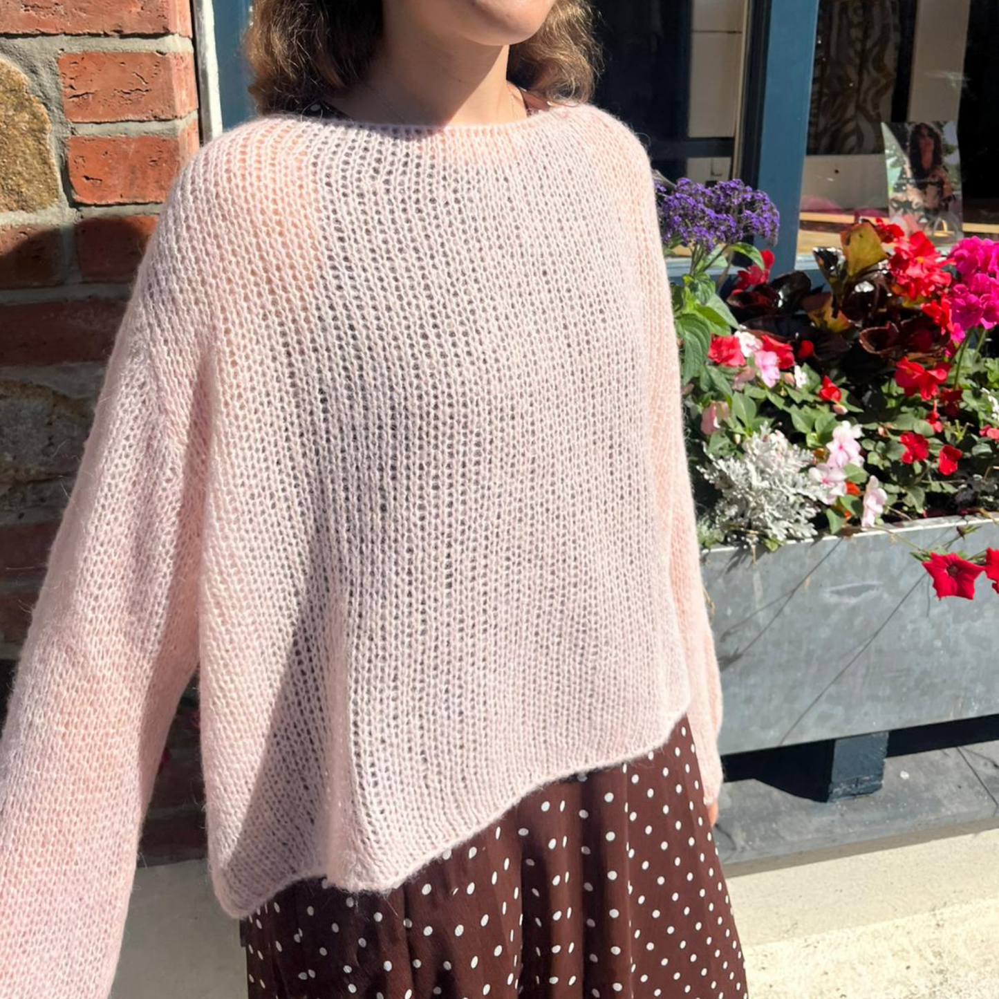 Alpaca Blend Fine Knit Jumper - Pink