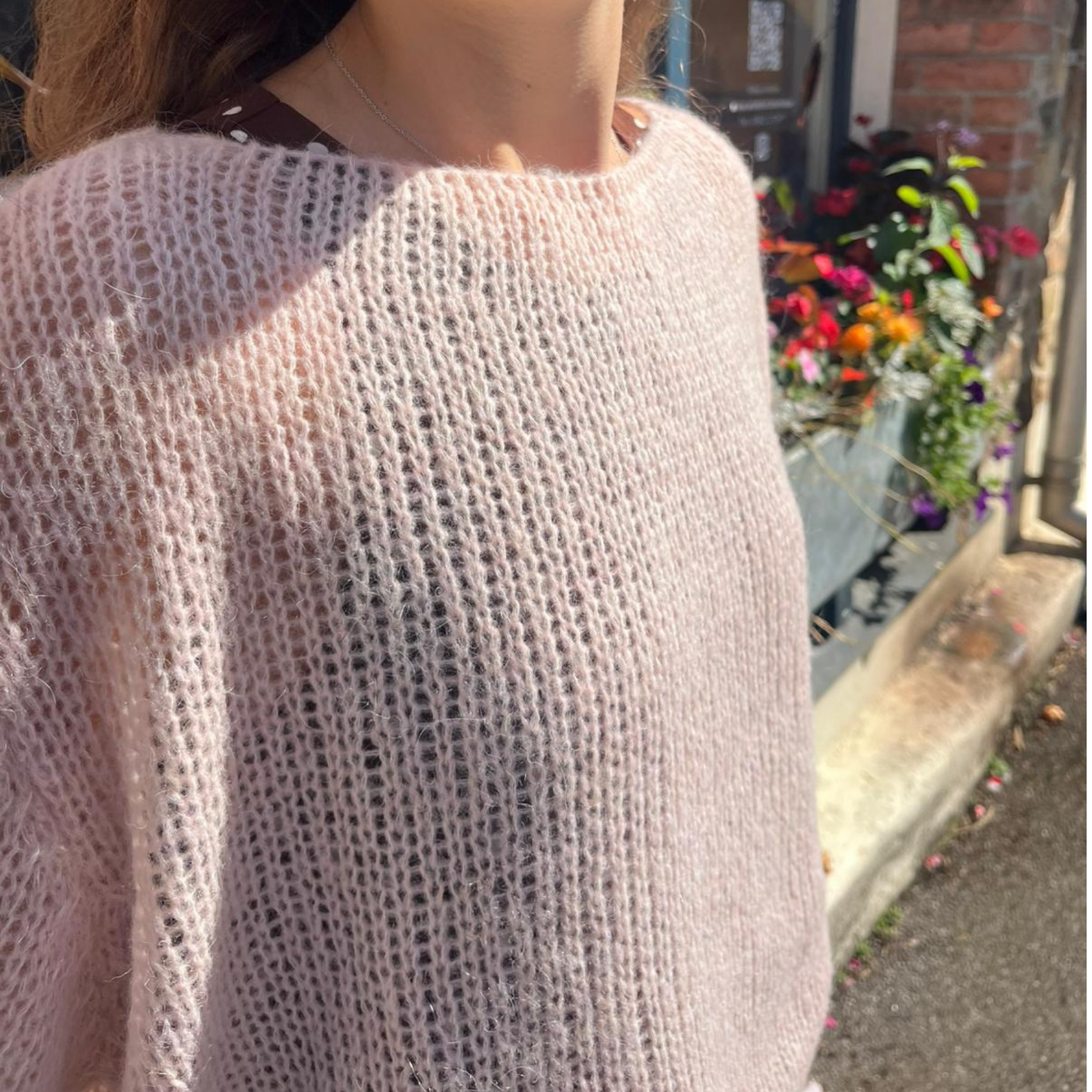 Alpaca Blend Fine Knit Jumper - Pink