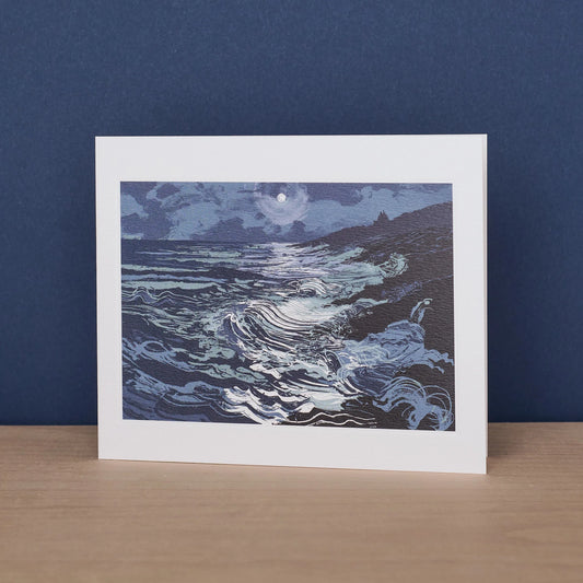 Greetings Card - Bathing In Moonlight
