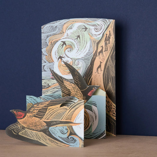 Greetings Card - Cornish Swallows