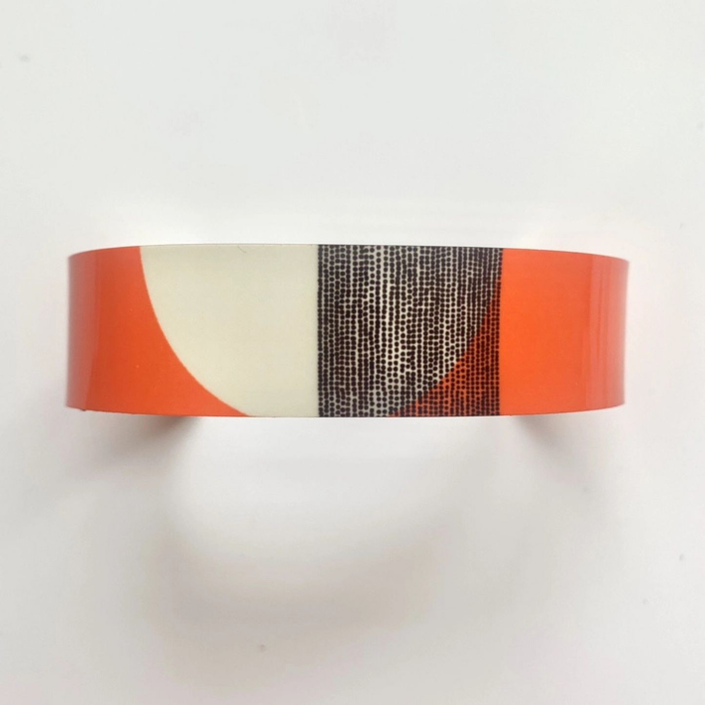 Jenni Douglas Balance Narrow Cuff Bangle - Orange Band