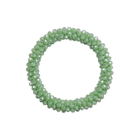Beaded Sparkle Bracelet - Light Green