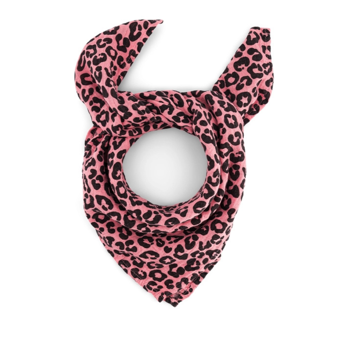 Square Scarf - Strawberry Leopard