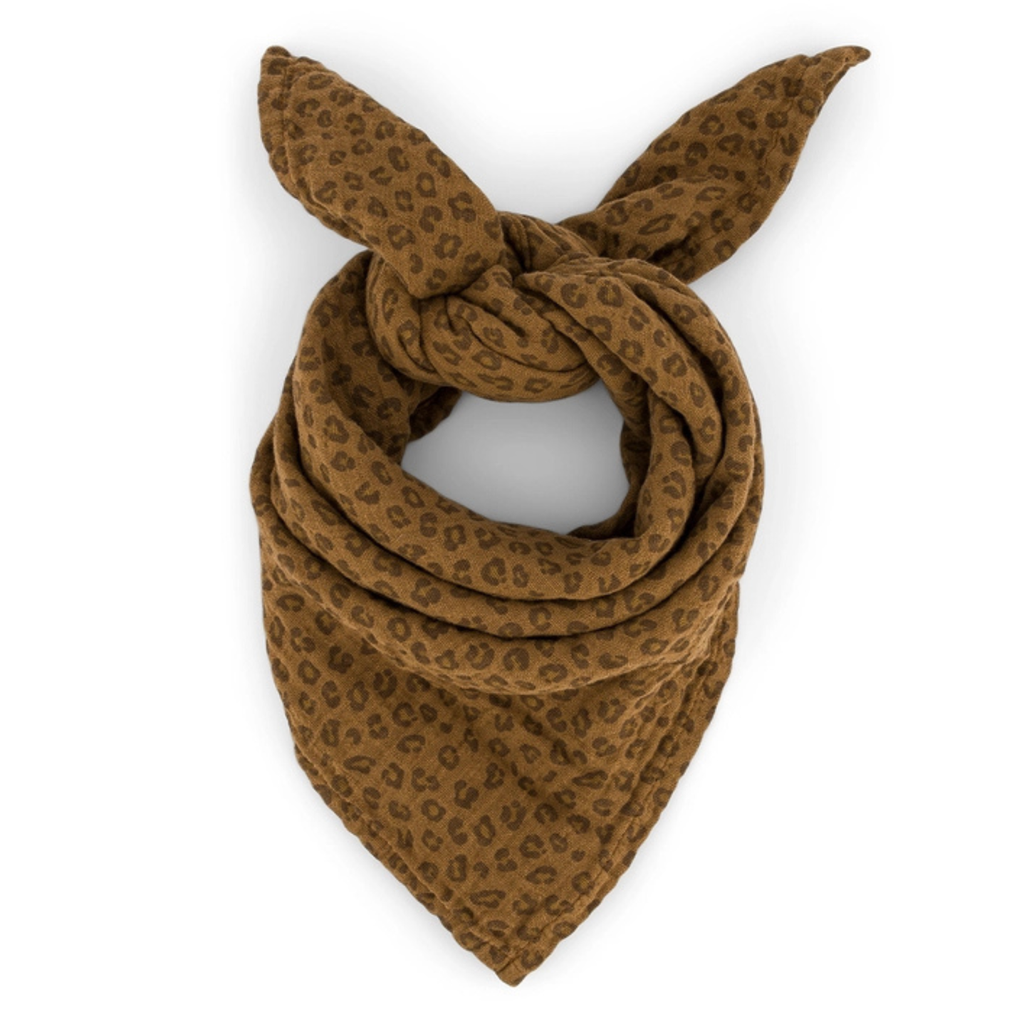 Square Scarf - Cumin Leopard