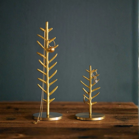 Japanese Brass Tree Jewellery Stand
