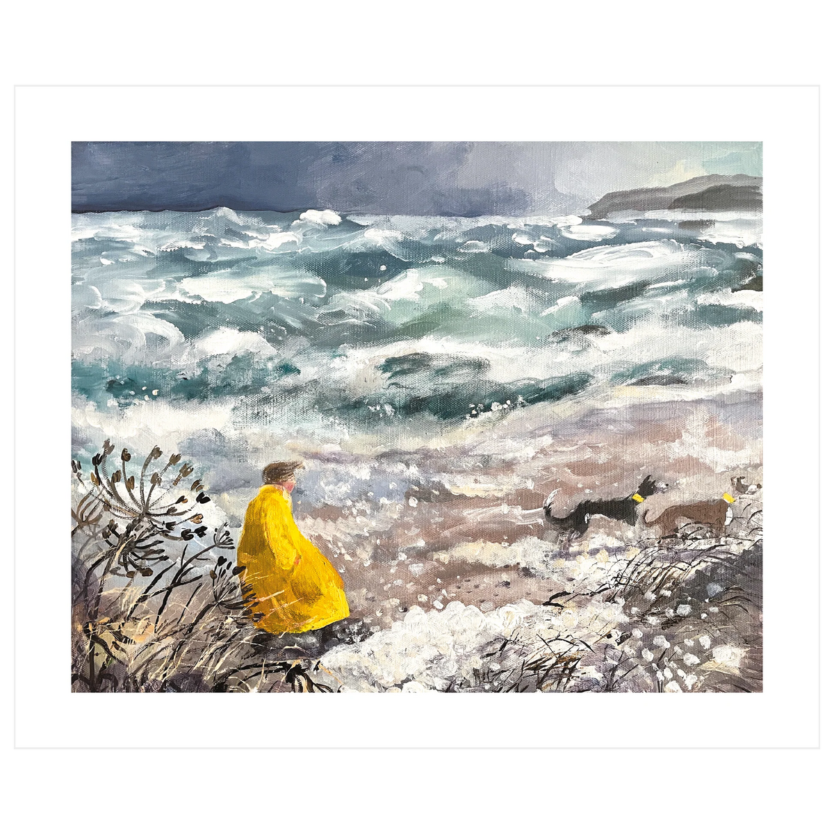 Greetings Card - Sea Foam