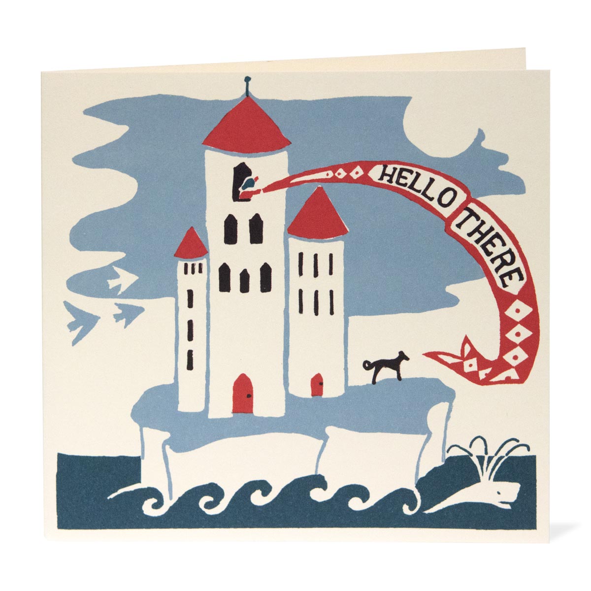 Cambridge Imprint Greetings Card - Hello There