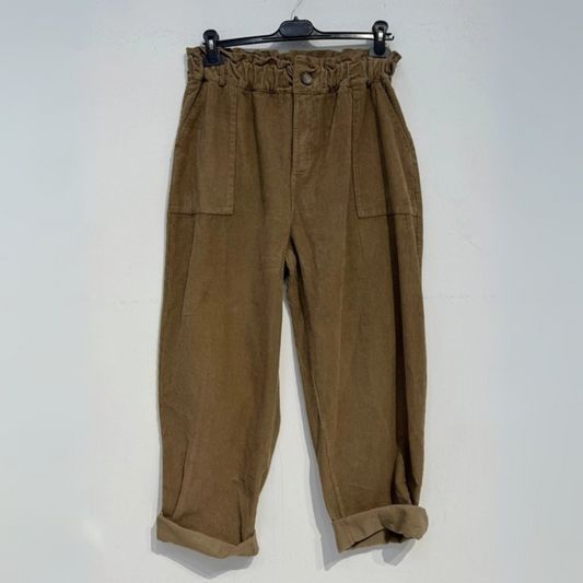 Corduroy Trousers - Camel Brown