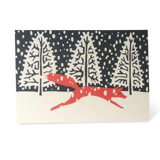 Greetings Card - Fox in Winter