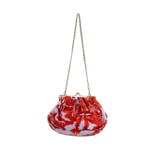 Chain Clutch Bag - Giant Willow Violet