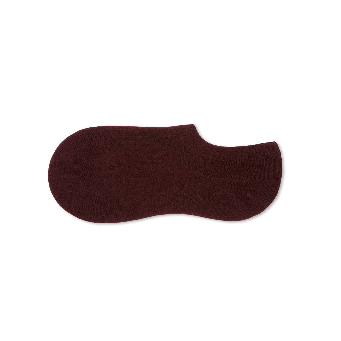 Cosy Cashmere No Show Sock - Merlot