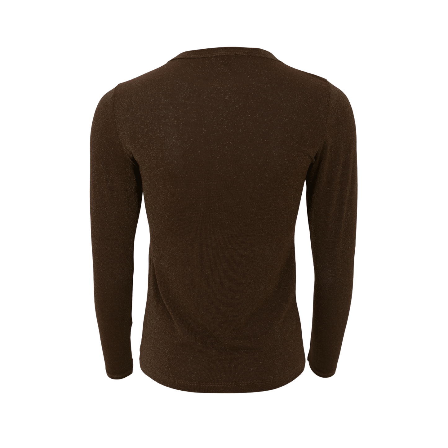 Faye Long Sleeve Top - Chocolate Brown Shimmer