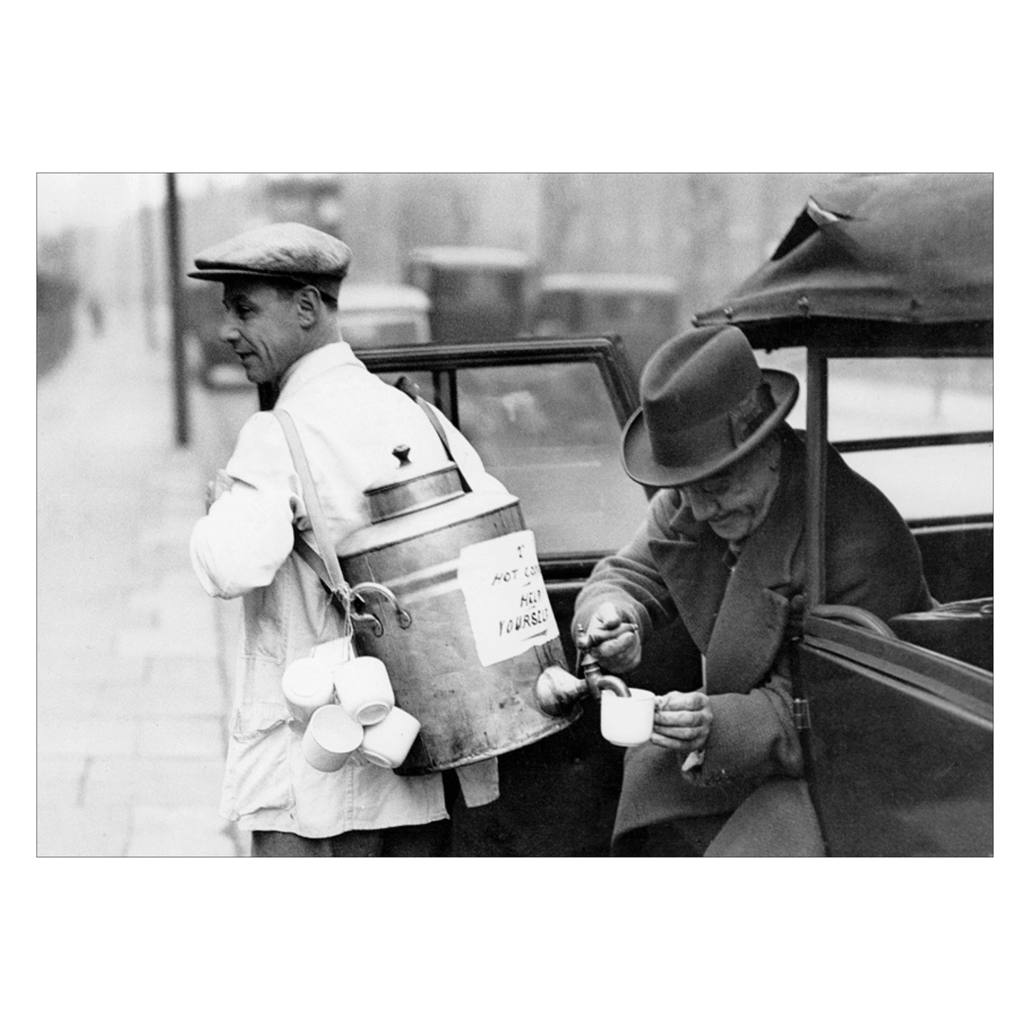 Greetings Card - Mobile Coffee Station 1932