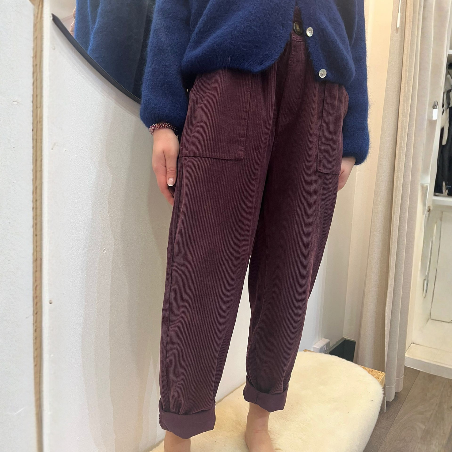 Corduroy Trousers - Prune