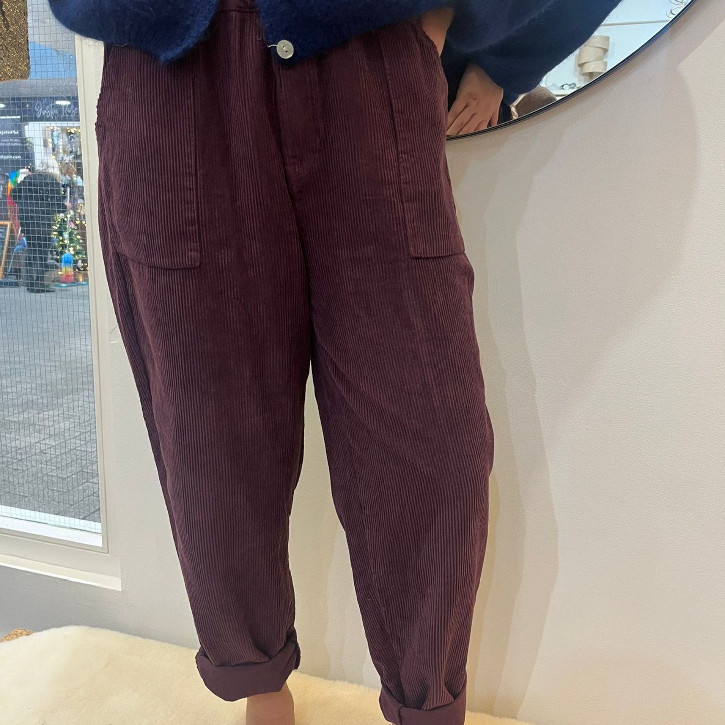 Corduroy Trousers - Prune