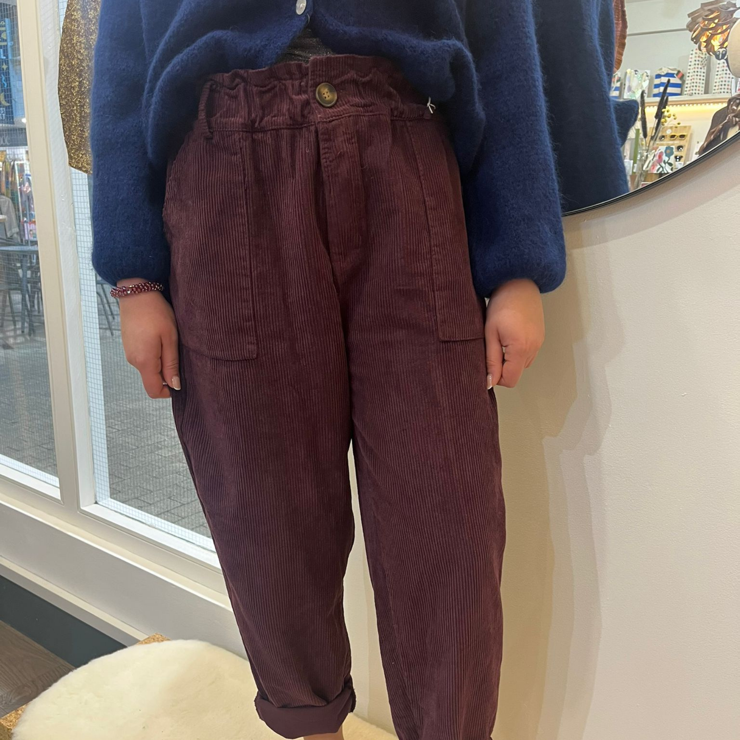 Corduroy Trousers - Prune