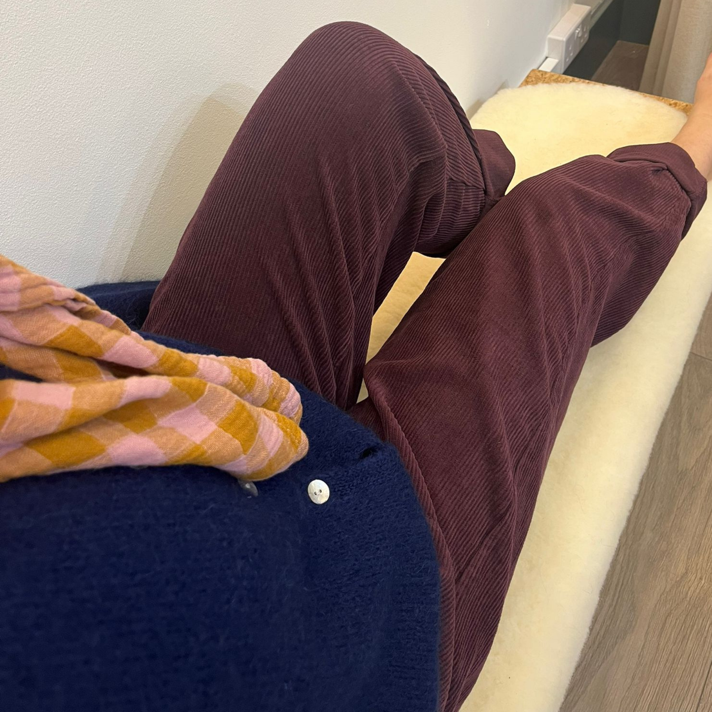 Corduroy Trousers - Prune