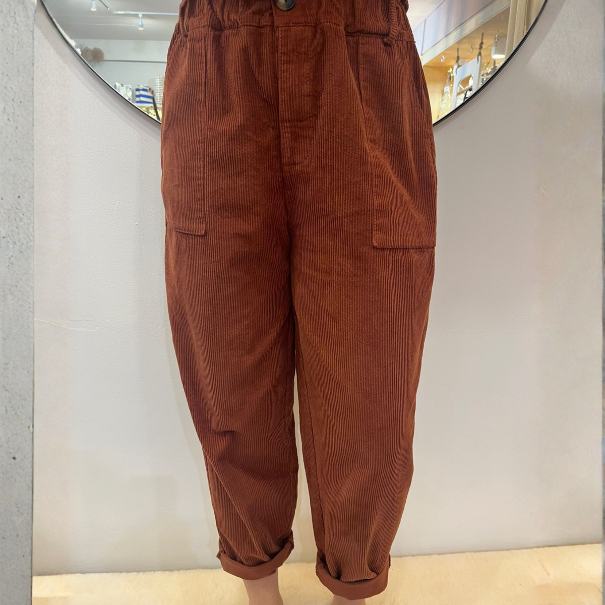 Corduroy Trousers - Rust
