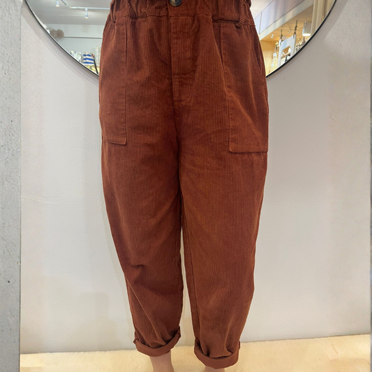 Corduroy Trousers - Rust