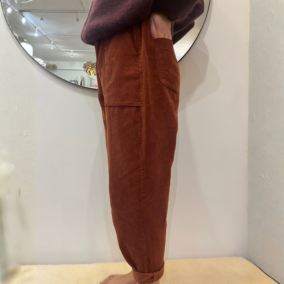 Corduroy Trousers - Rust