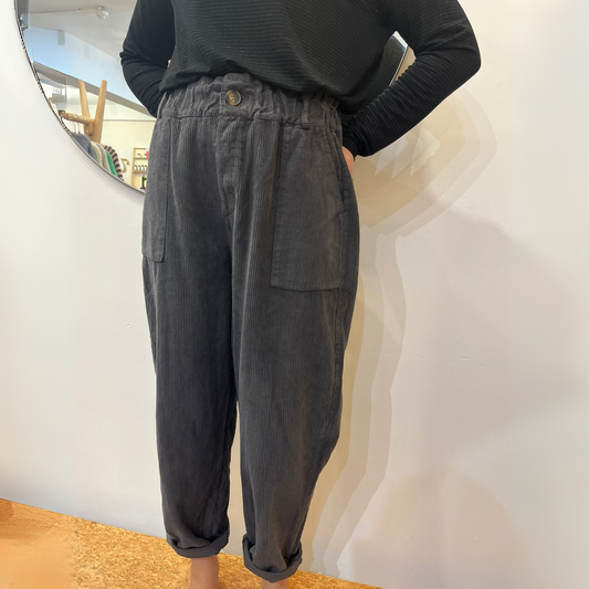 Corduroy Trousers - Dark Grey
