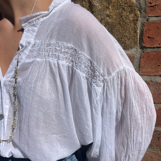 Cotton Blouse - White