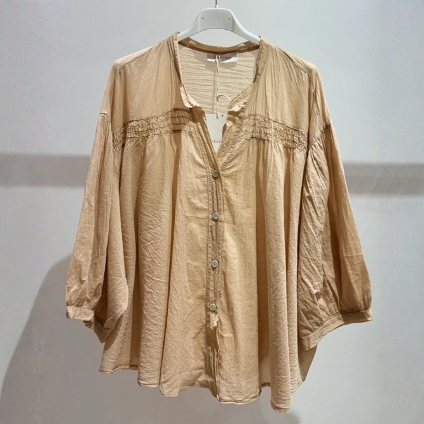 Cotton Blouse - Tan