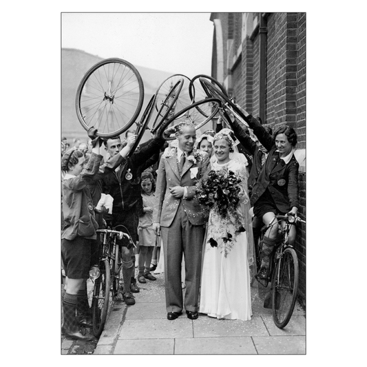 Greetings Card - Cycle Salute Wedding 1936