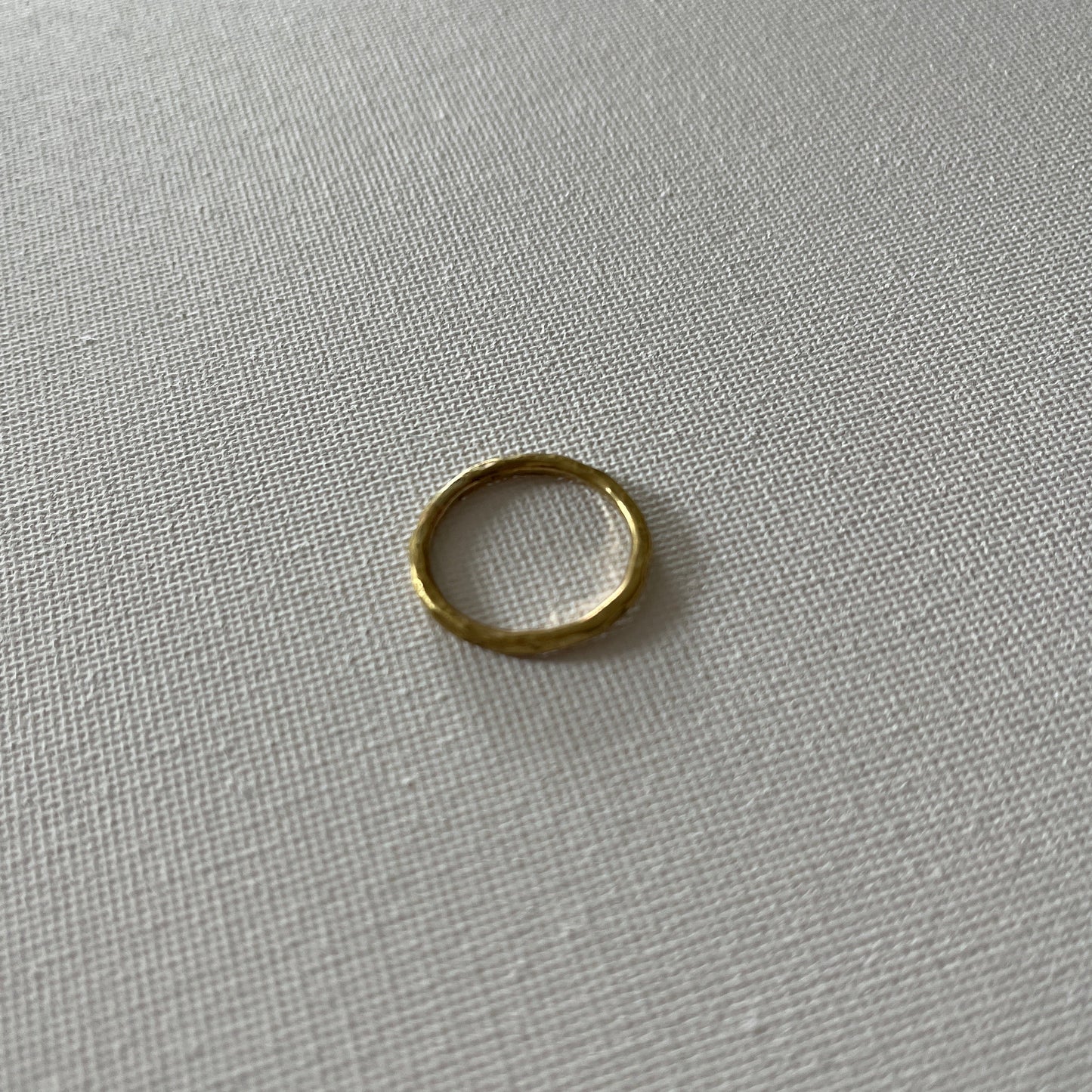 Textured Stacking Ring - Brass